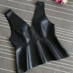 تاپ چرم نیلوفر